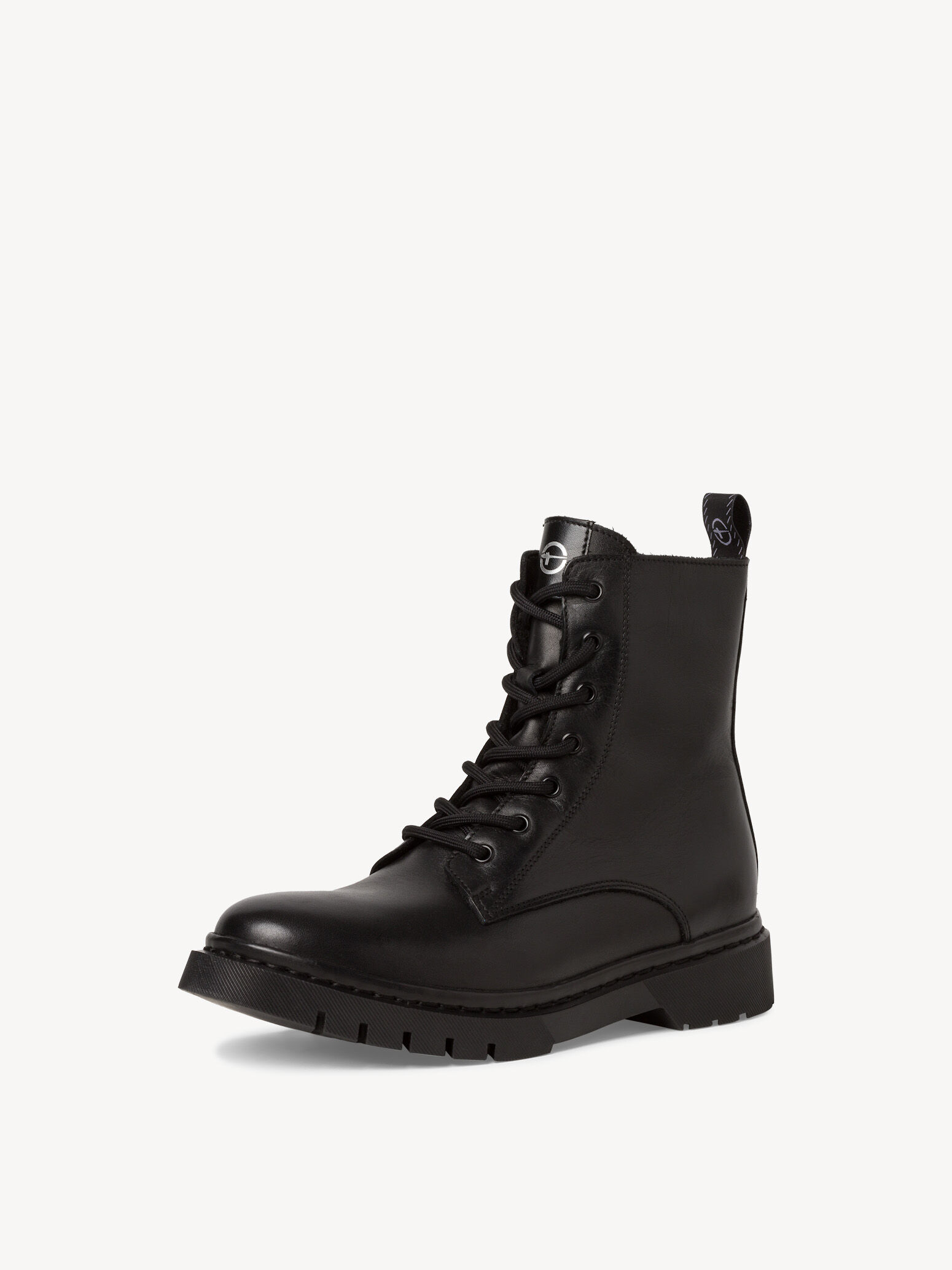 Bottine en cuir - noir doublure chaude