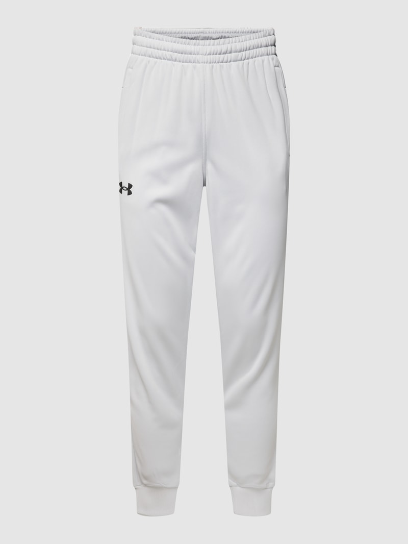 Sweatpants mit Logo-Print Modell 'Armour Fleece Joggers' in hellgrau