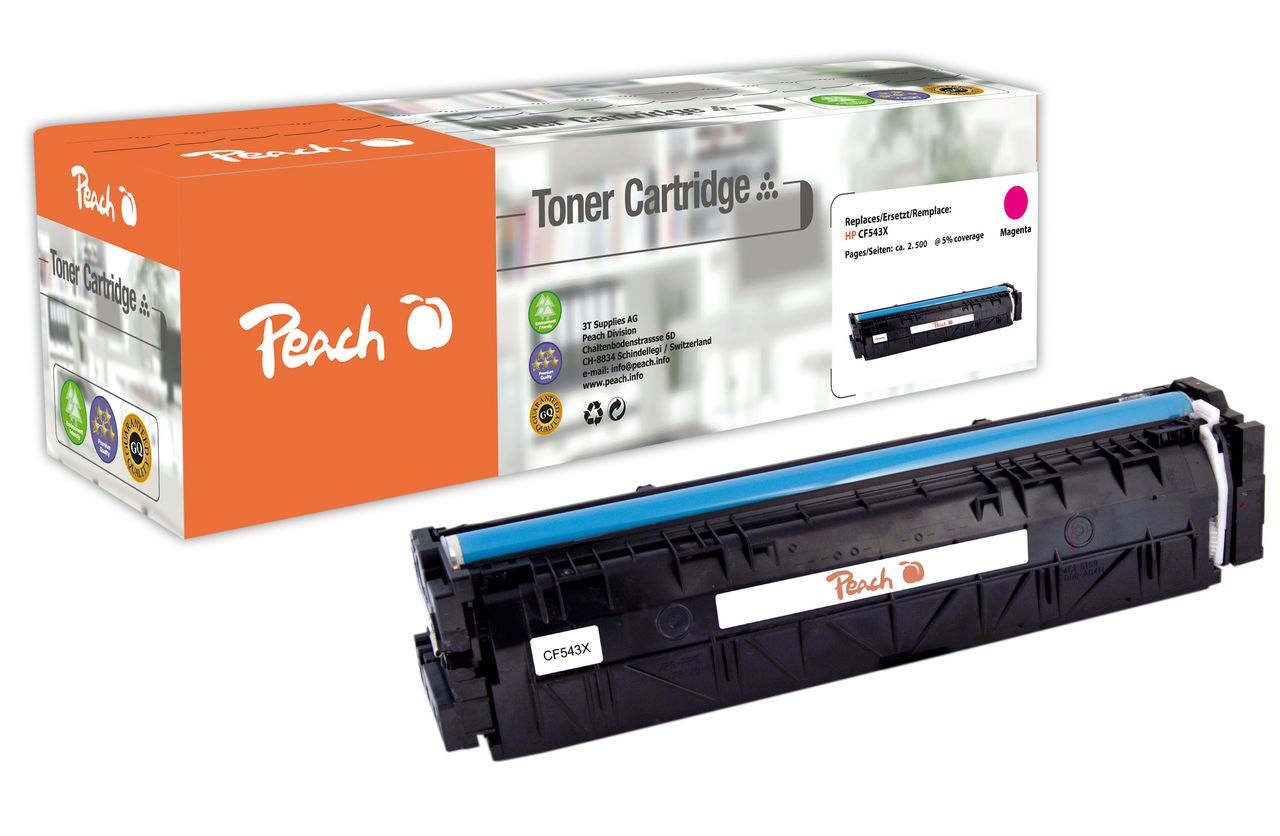 Peach Tonermodul magenta ersetzt HP No. 203X M