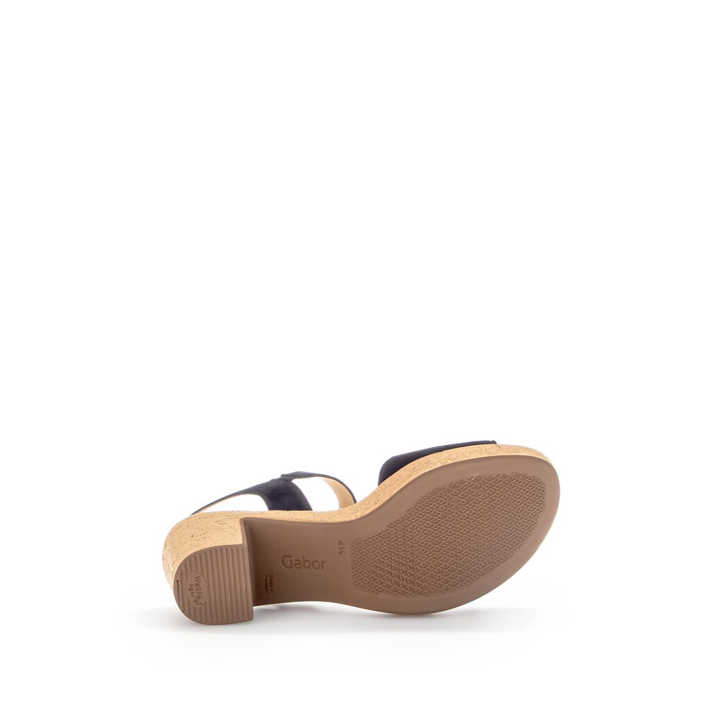 Gabor fashion Plateau Sandale blau