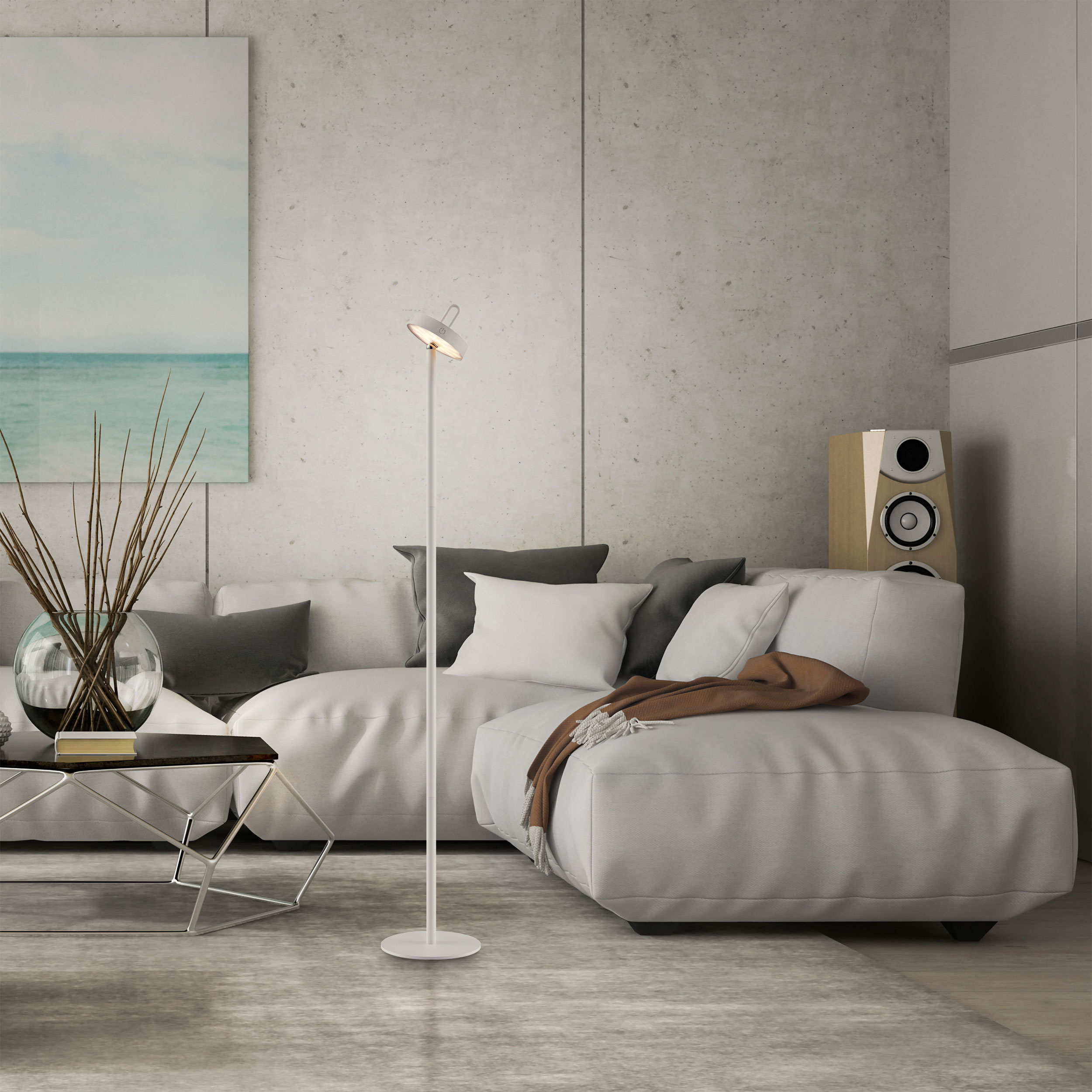 JUST LIGHT.LED-Akku-Stehleuchte 1flg