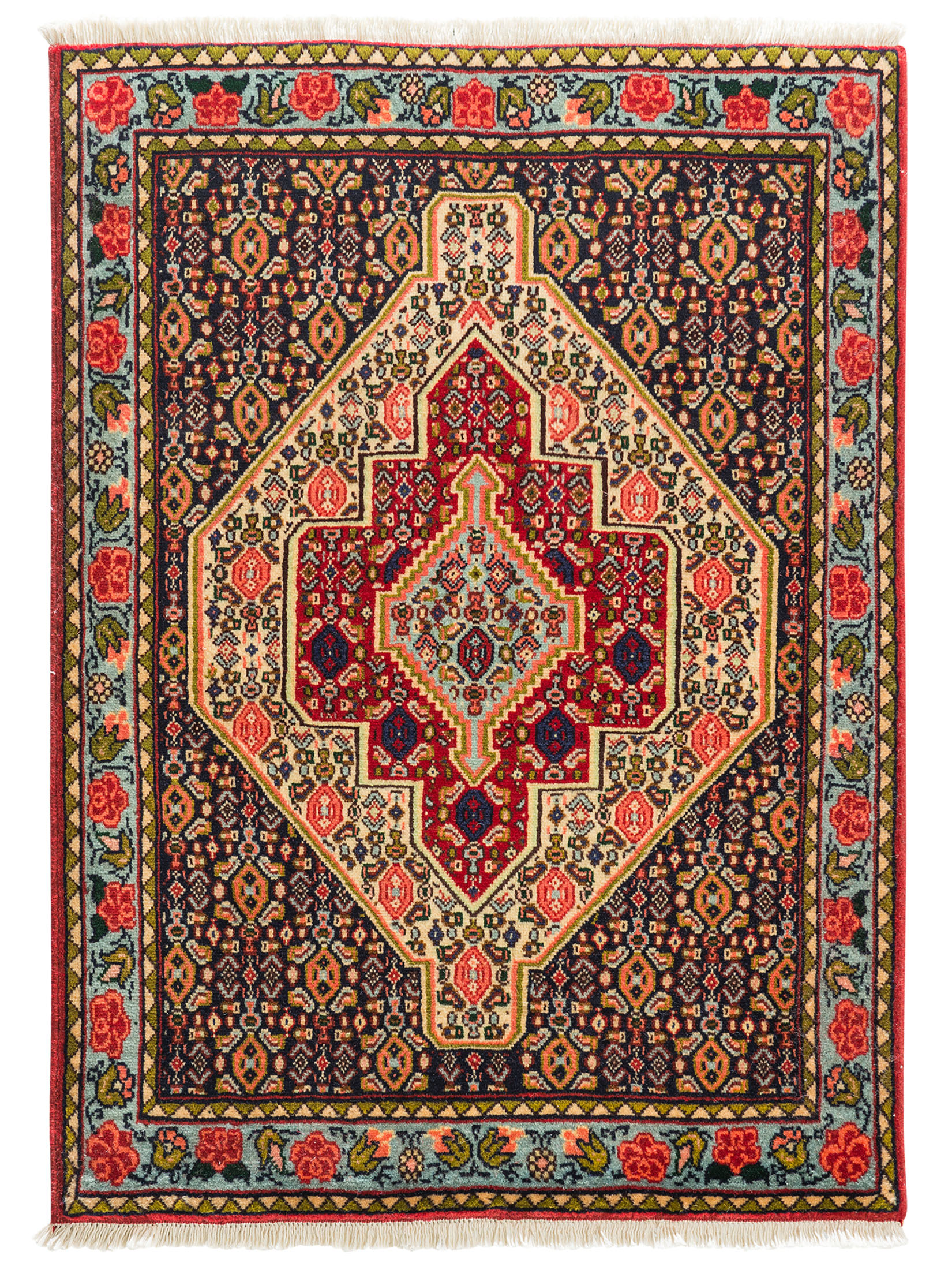 Senneh ca. 70 x 100 cm, Unikat / Einzelstück