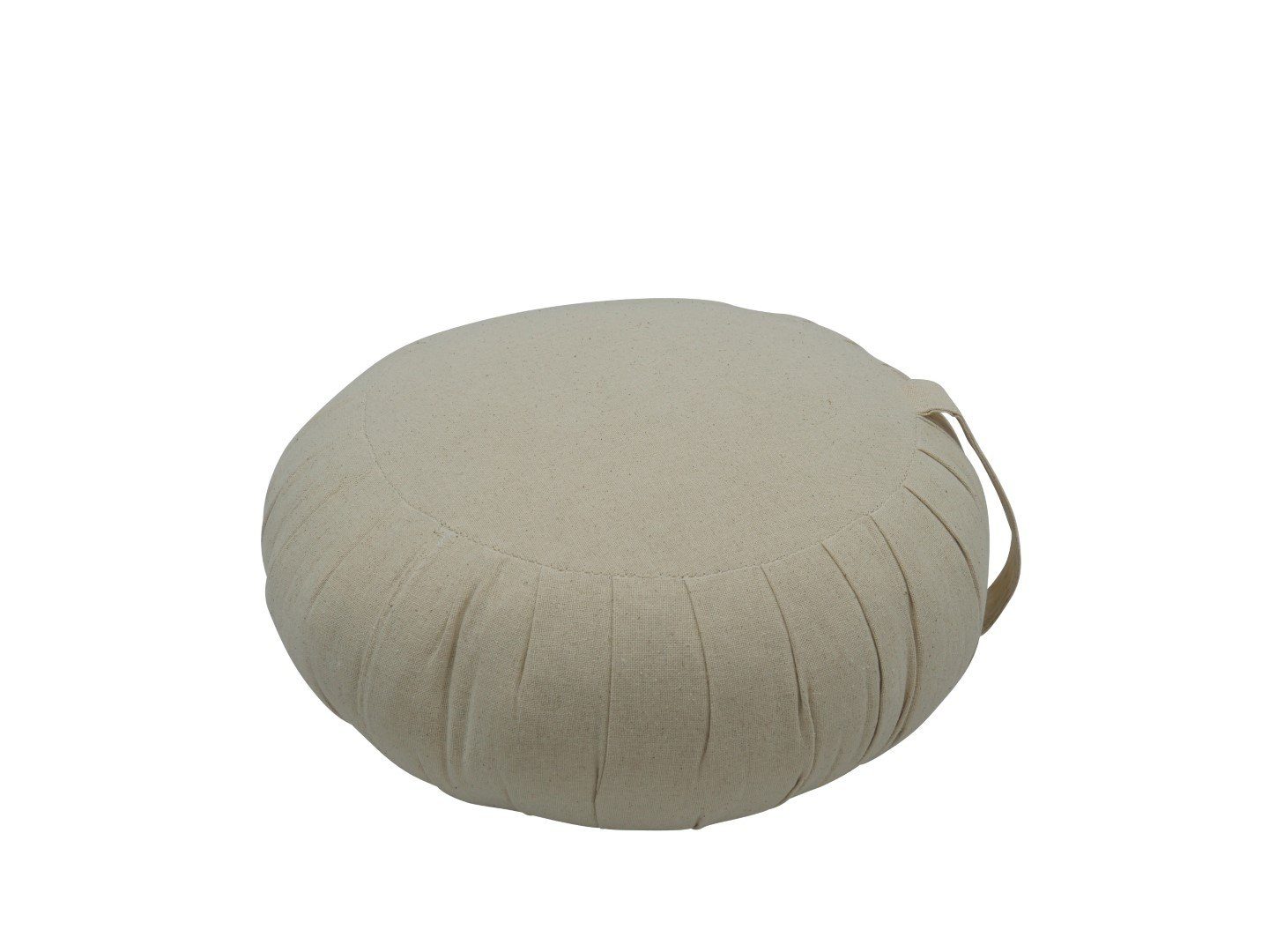 my Hamam Yogakissen Meditations-Set Kissen Zafu u. Yogamatte Zabuton, beige, angenehm, weich, unterstützend