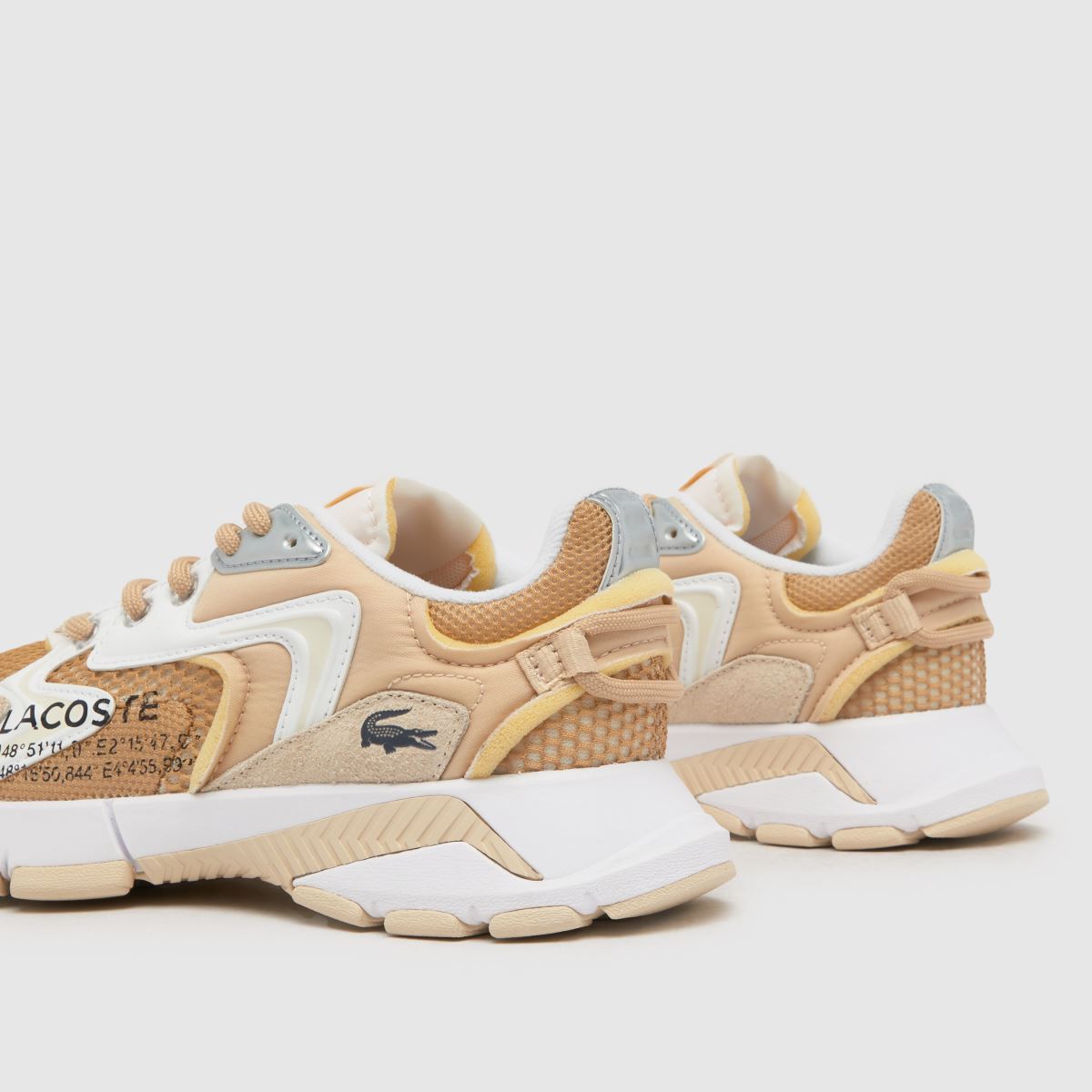 Lacoste – L003 Neo – Vita och beige träningsskor