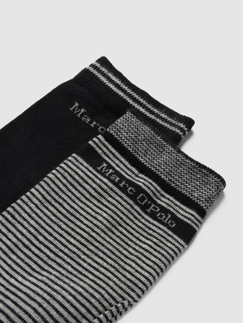Socken mit Label-Detail im 2er-Pack Modell 'Helena' in schwarz