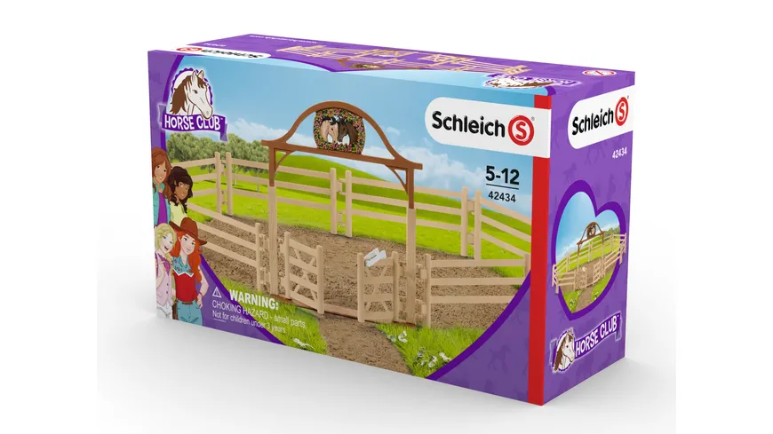 Schleich 42434 - Horse Club - Pferdekoppel mit Eingangstor