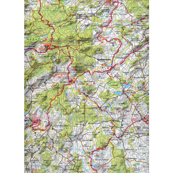 ADFC-REGIONALKARTE VOGELSBERG WETTERAU, 1:75.000 - Fahrradkarte