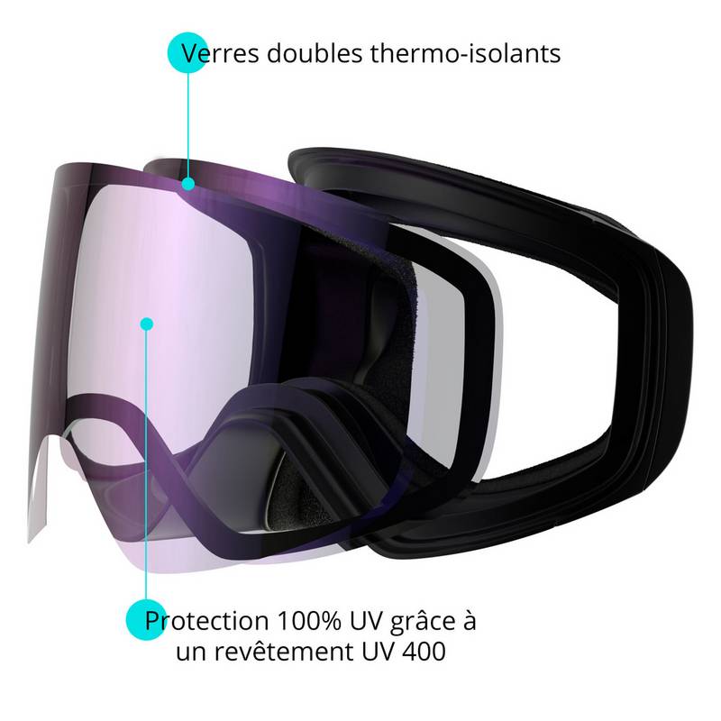YEAZ BLACK RUN Skibrille