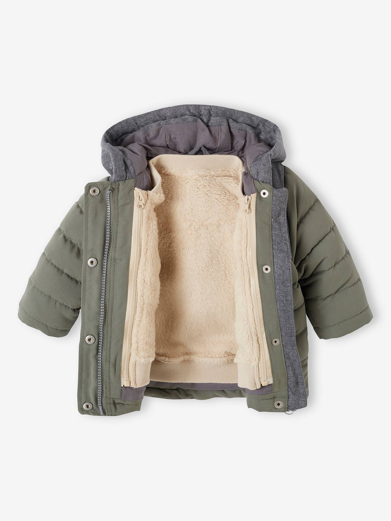 Parka 3 en 1 bébé garçon avec gilet amovible encre
