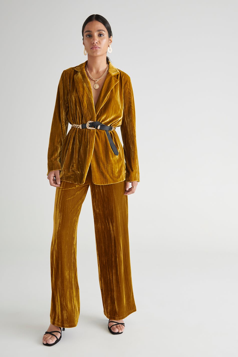 Nathalie velvet trousers
