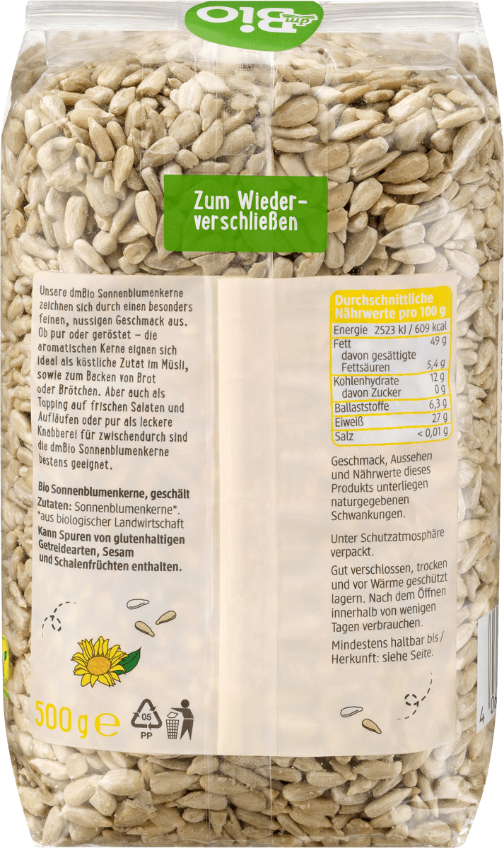 Sonnenblumenkerne, 500 g