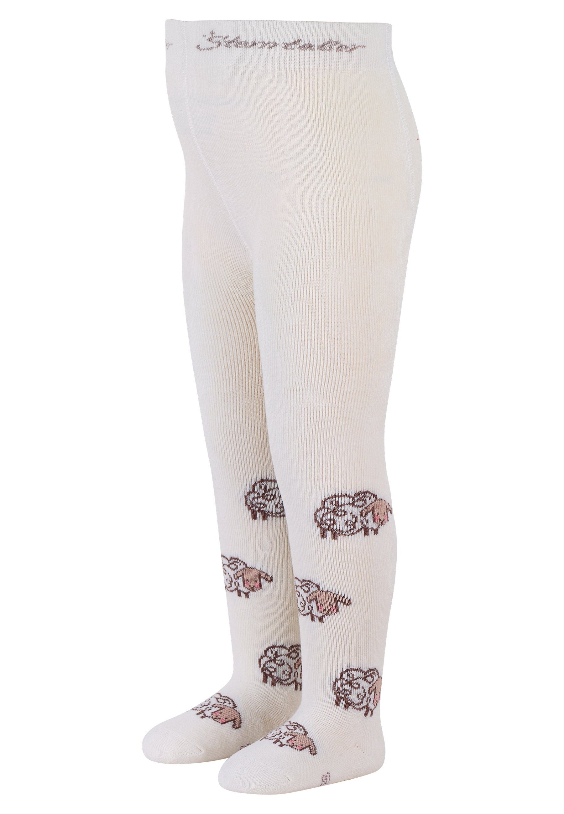 Sterntaler® Strickstrumpfhose Strumpfhose Schafe 100 DEN (1 St)