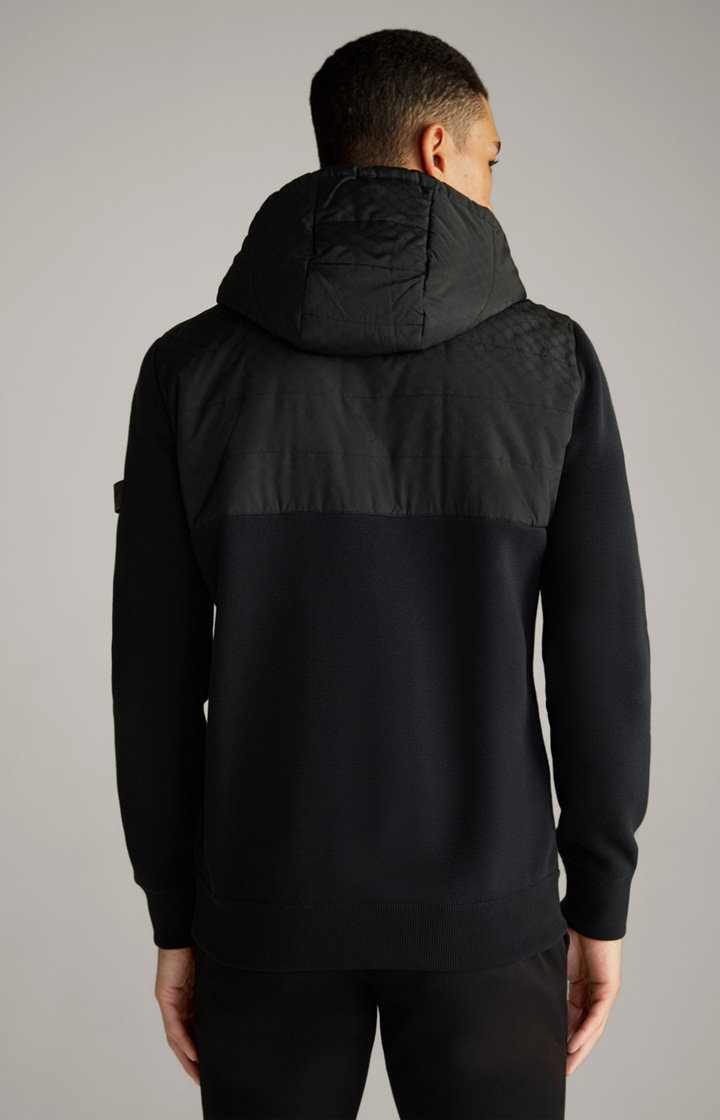 Cornflower-Strickjacke Hughen in Schwarz