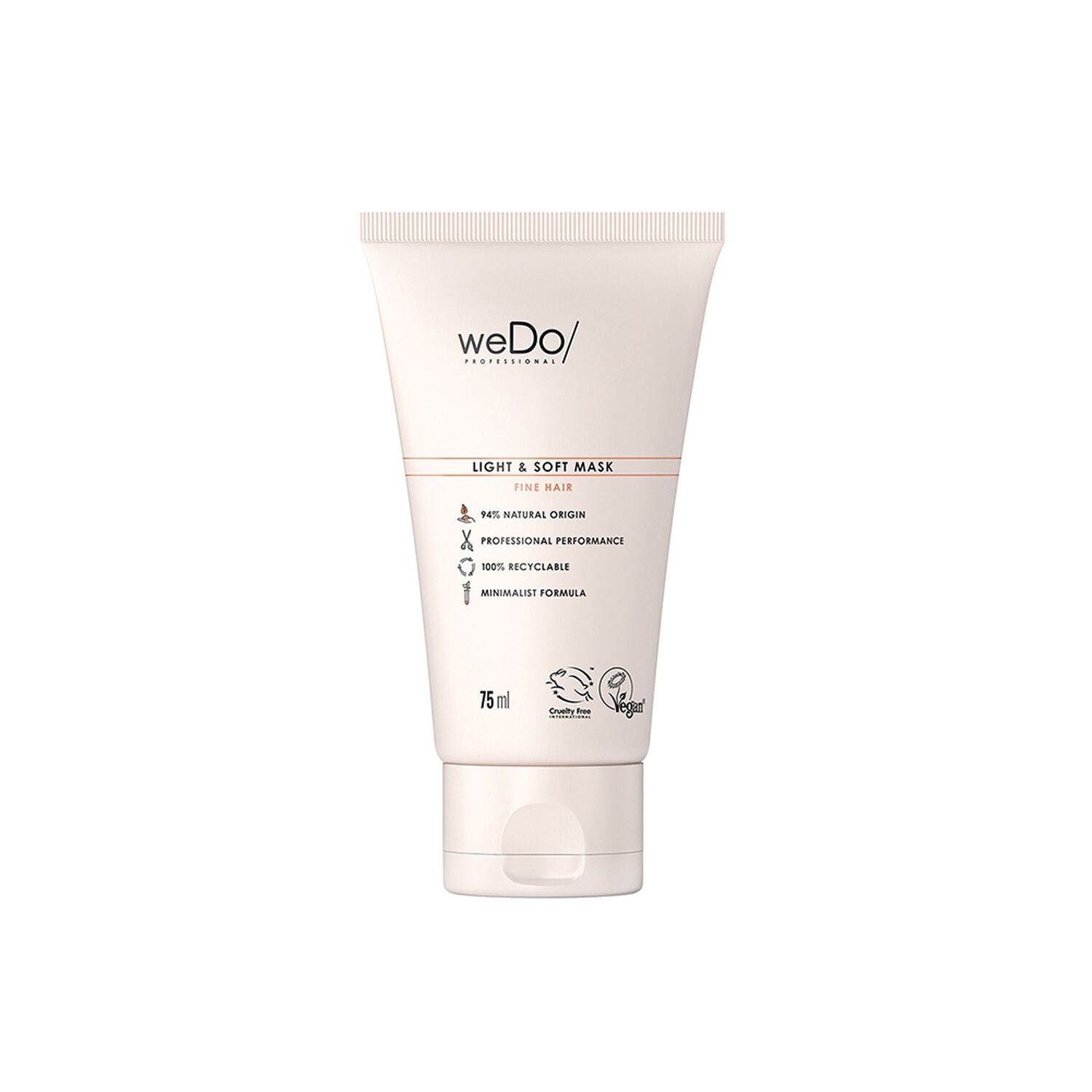 WeDo Masque cheveux, Sans Silicone, Vegan Légèreté et Douceur - Cheveux Fins
