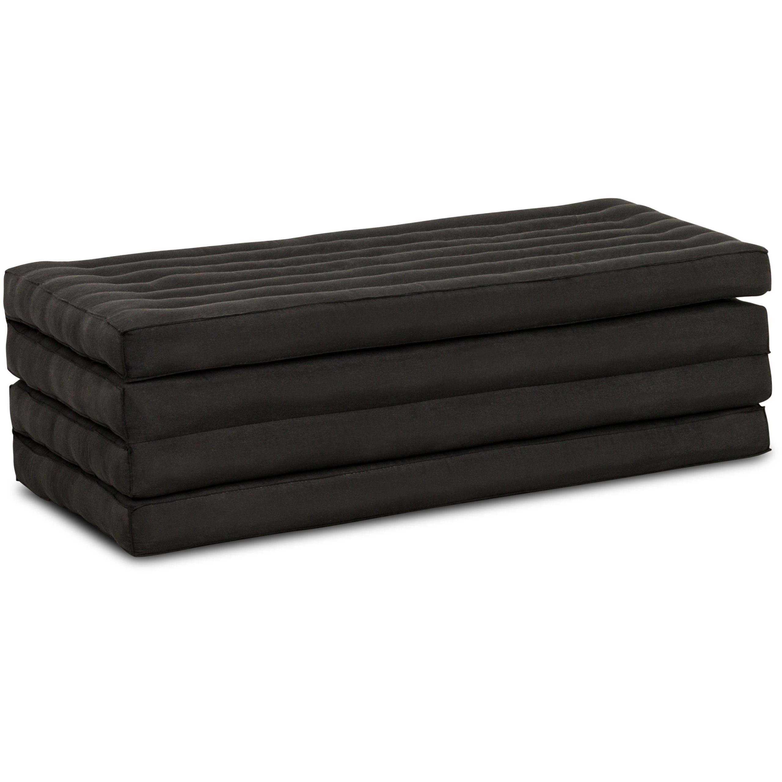 Klappmatratze Klappmatratze 110 cm (Basic) vegan und handgefertigt, 200x110x8cm, livasia, 8 cm hoch, Kapok
