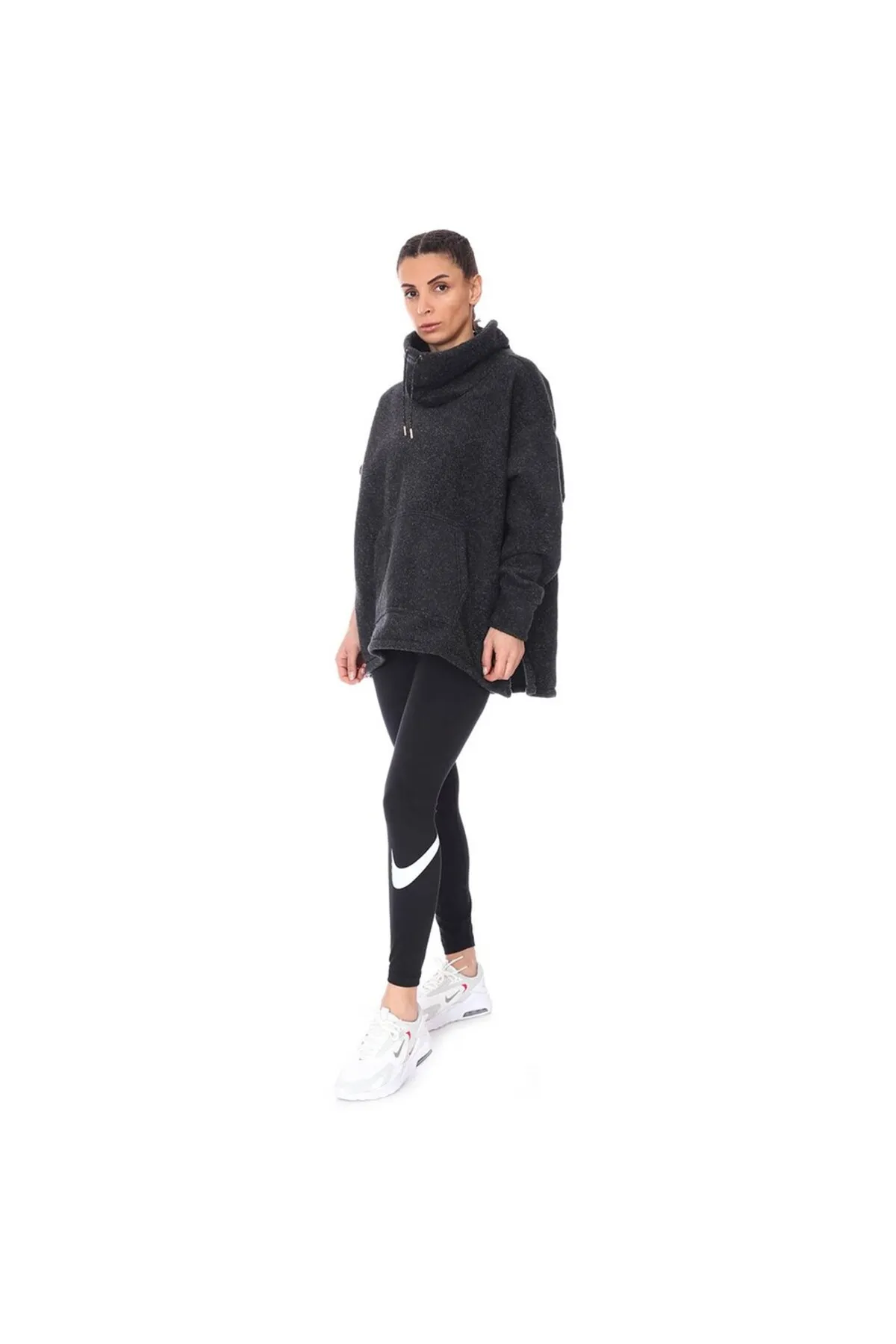 Nike  Sport-Leggings - Schwarz - Mittlerer Bund