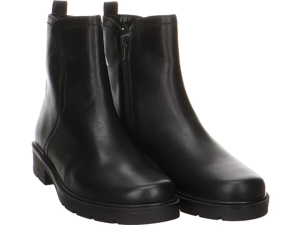GABOR Stiefeletten schwarz Lammnappa (Melange), schwarz (schwarz)