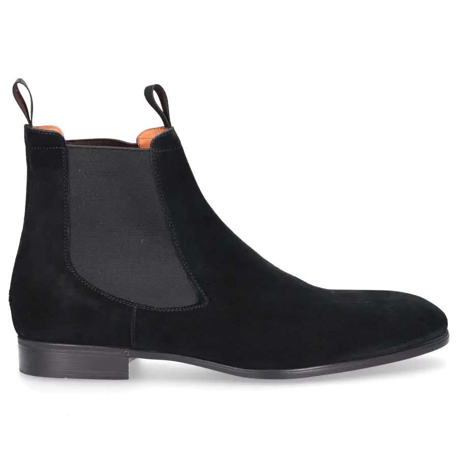 Santoni - Chelsea Boots 13414 Veloursleder - schwarz