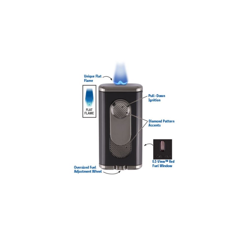 Feuerzeug Jetflamme Xikar, Verano flat flame black