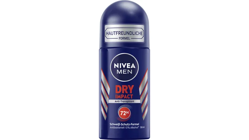 NIVEA MEN Deo Roll-On Dry Impact Anti-Transpirant 50 ml