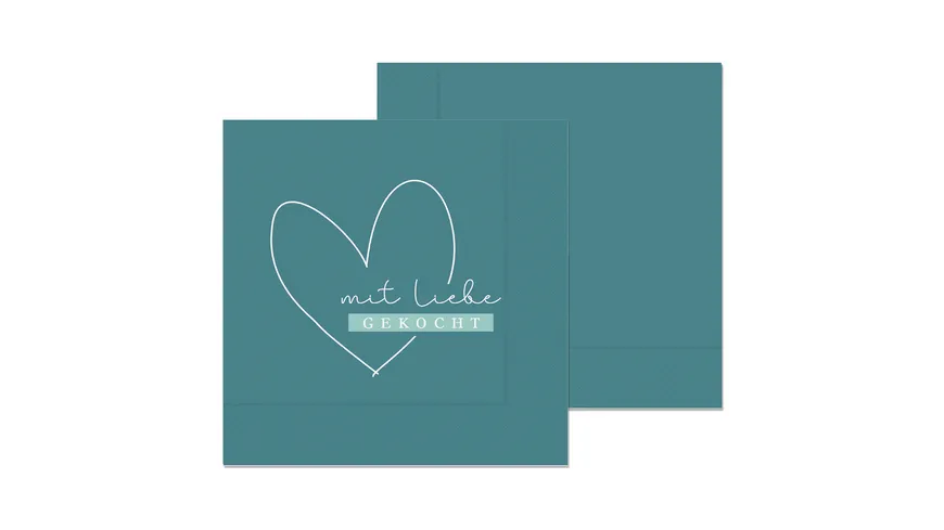 Geschenk für Dich Servietten Mit Liebe gemacht