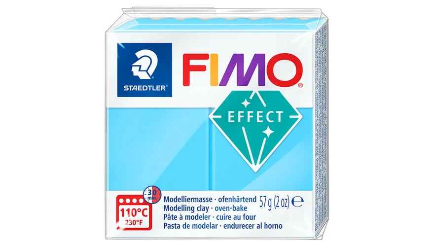 STAEDTLER Modelliermasse FIMO® effect neon blau 57 g
