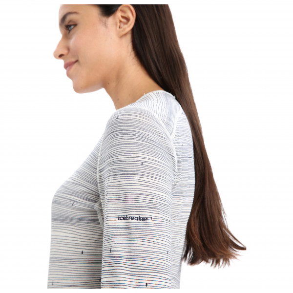Icebreaker - Women's 200 Oasis L/S Crewe Ski Tracks - Merinounterwäsche