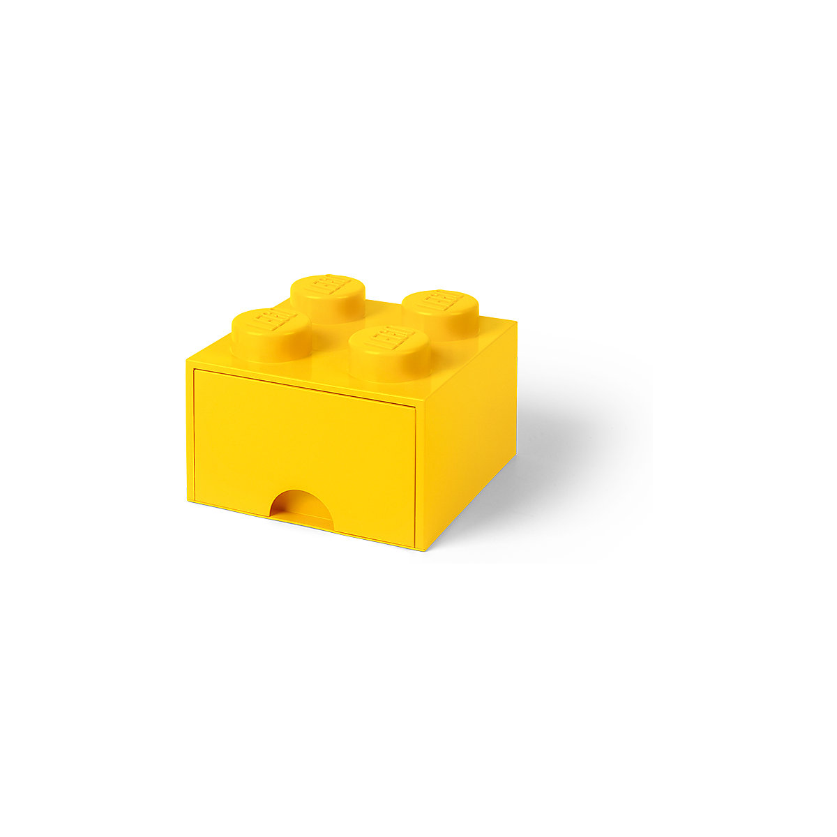 LEGO® Aufbewahrungsbox Storage Brick 4er gelb mit Schublade, 25 x 25 x 18 cm