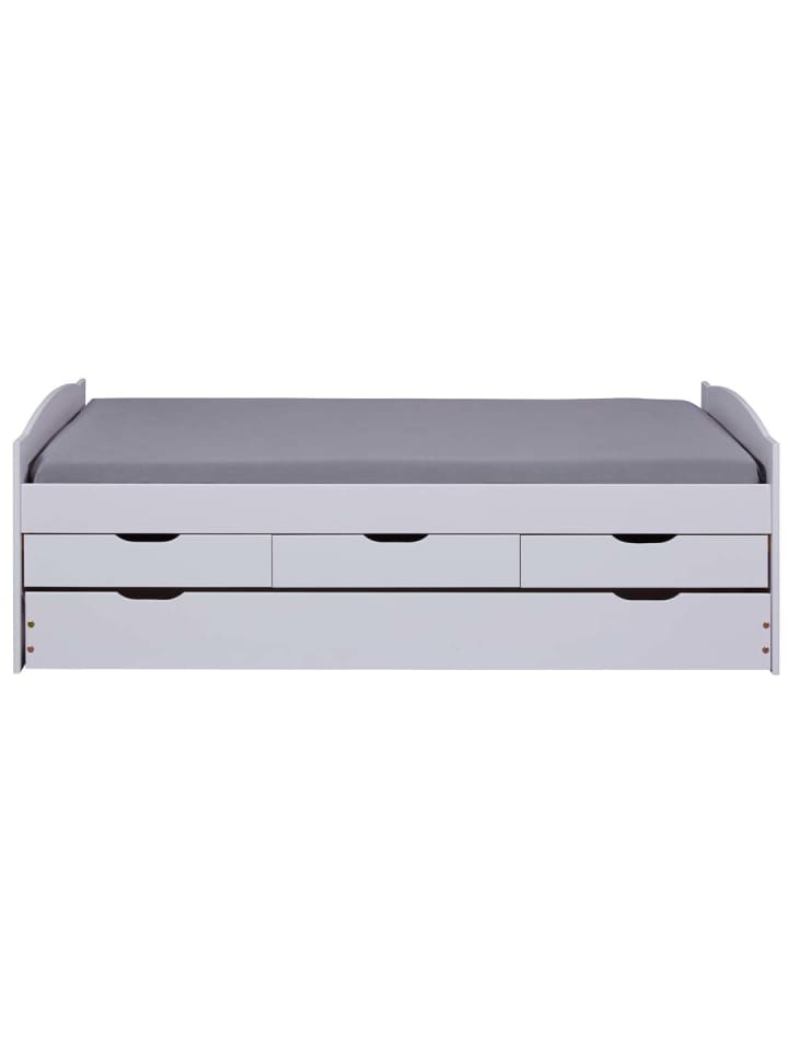 ebuy24 Bett Ulli Weiß 205 x 98 cm günstig kaufen onesize