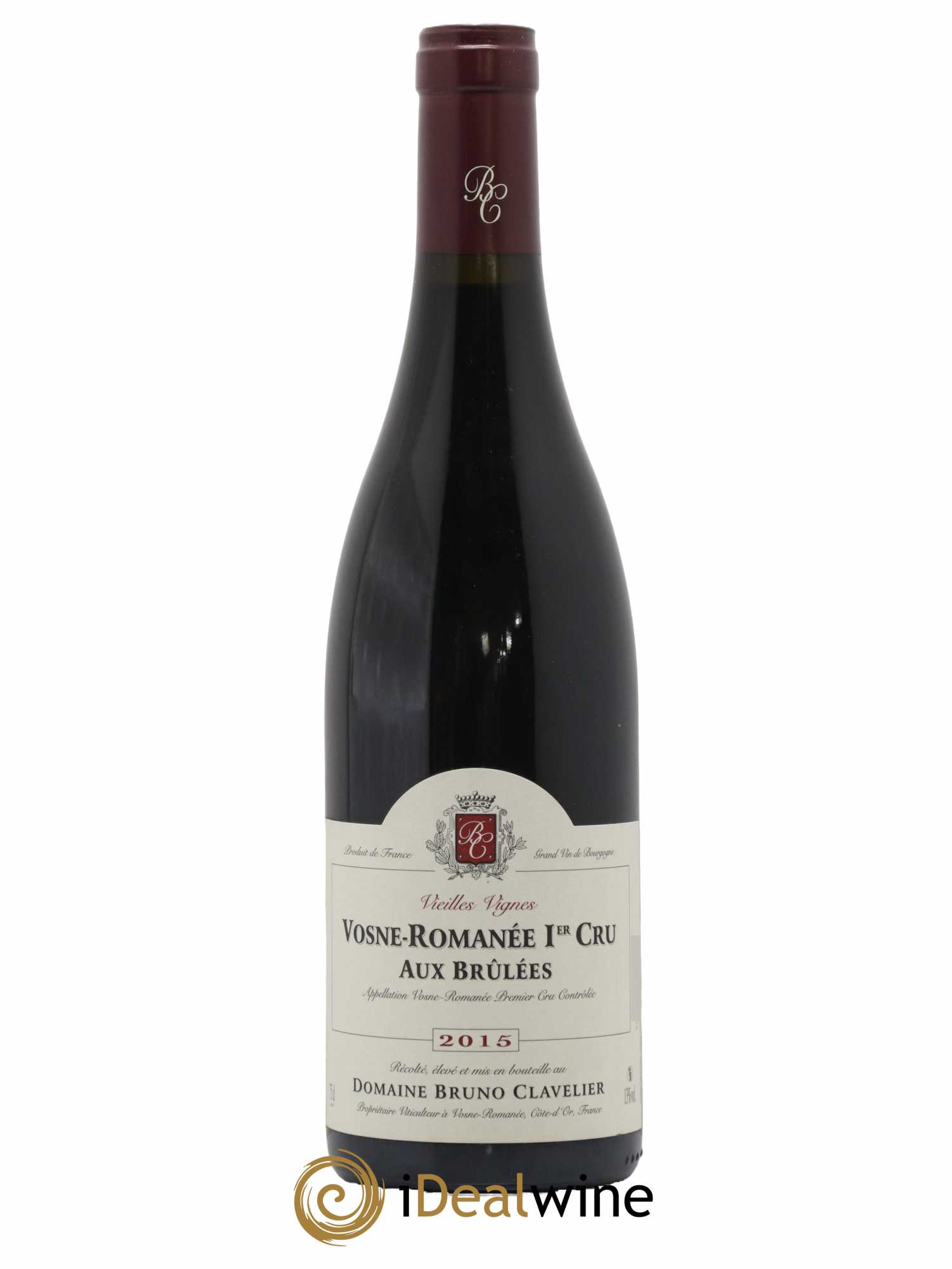 Vosne-Romanée 1er Cru Aux Brulées Vieilles Vignes Bruno Clavelier  2015 - Lot de 1 Bouteille