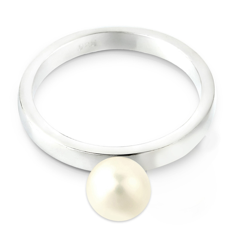 Elli Elli Bague Femme L'Engagement Intemporel avec une Perle de Culture d'Eau Douce en Bague