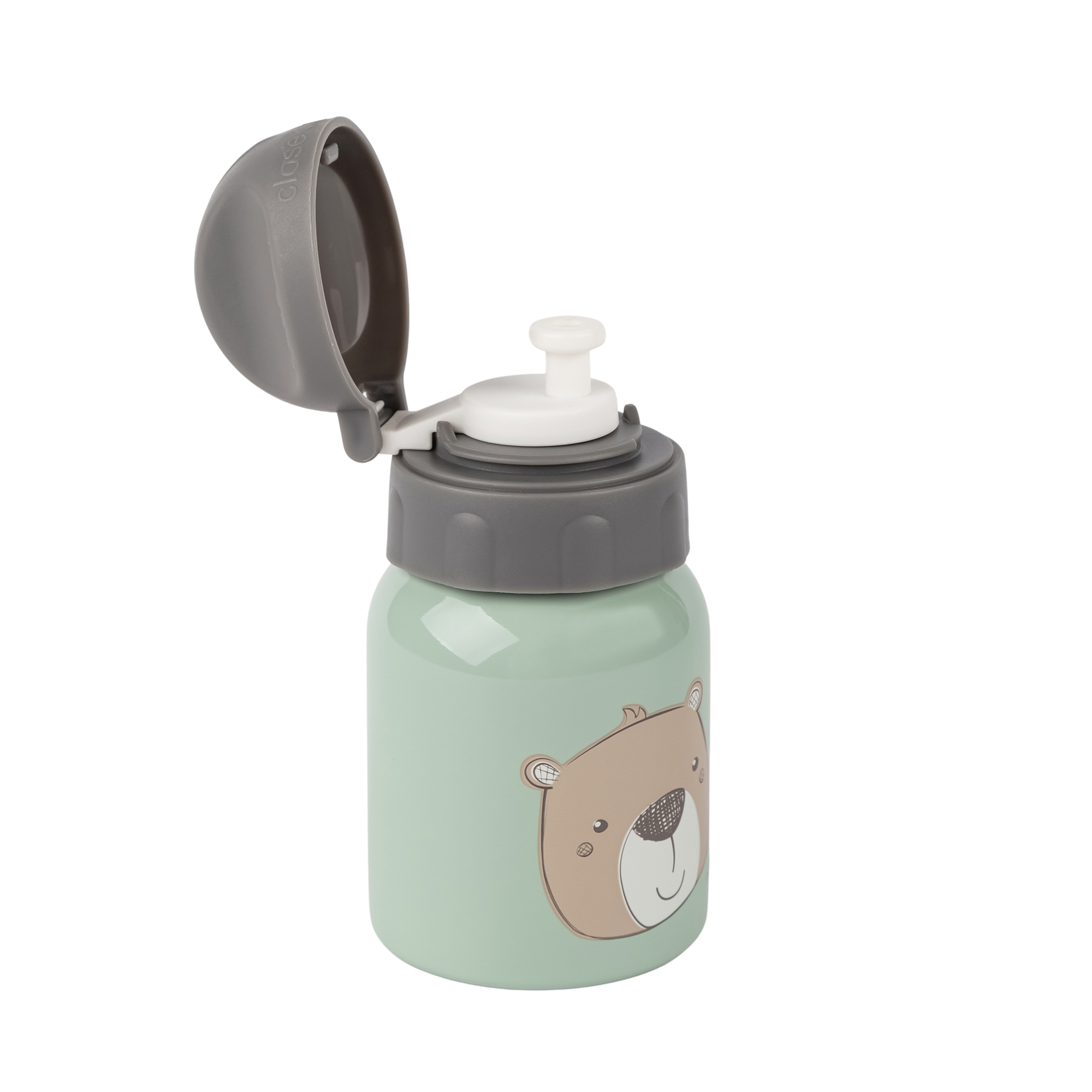 Edelstahl Kinder Trinkflasche Bär, 250ml