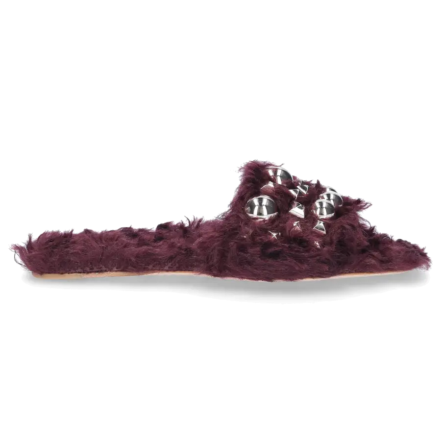 Miu Miu - Sandalen Lammfell - rot