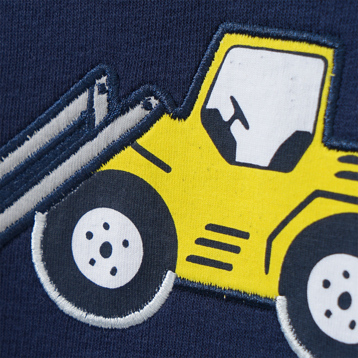 Kinder Sweatshirt mit Radlader-Applikation