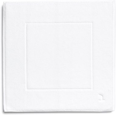 Badematte Essentail/Superwuschel Möve, Höhe 8 mm, beidseitig nutzbar, fußbodenheizungsgeeignet, Baumwolle, quadratisch