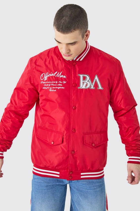 Tall Nylon-Jacke mit Aufnähern