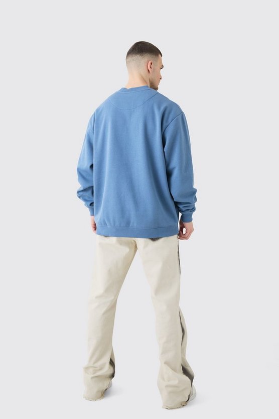 Tall Man Oversized Extended Neck Sweatshirt