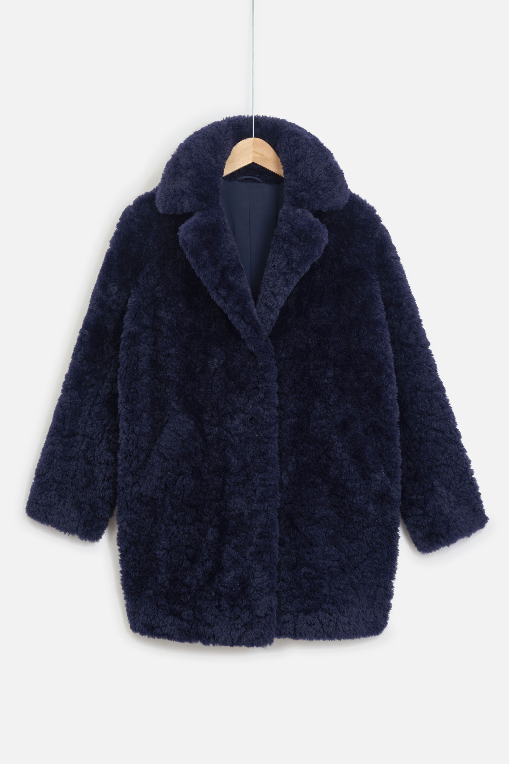 manteau clovis bleu marine femme