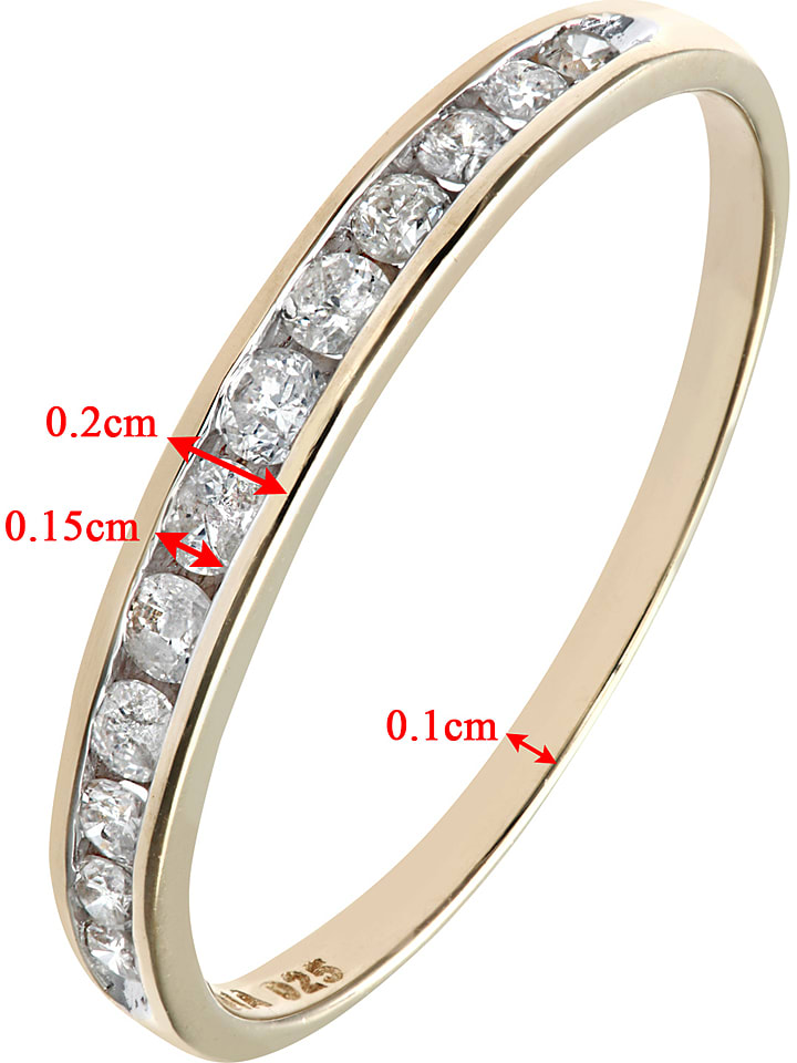 Diamant Exquis Gold-Ring mit Diamanten günstig kaufen