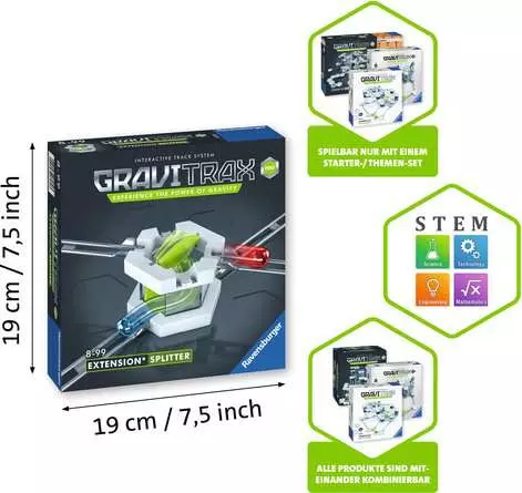 GraviTrax PRO Splitter - Kugelbahn-Erweiterung für Kinder ab 8 Jahren