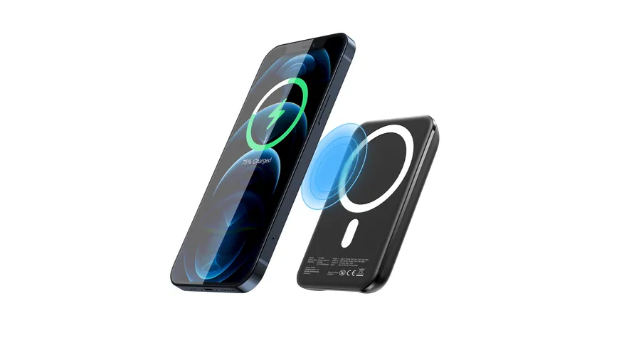 XLayer MagFix Pro Powerbank magnetisch 5.000 mAh PD 20W Schwarz