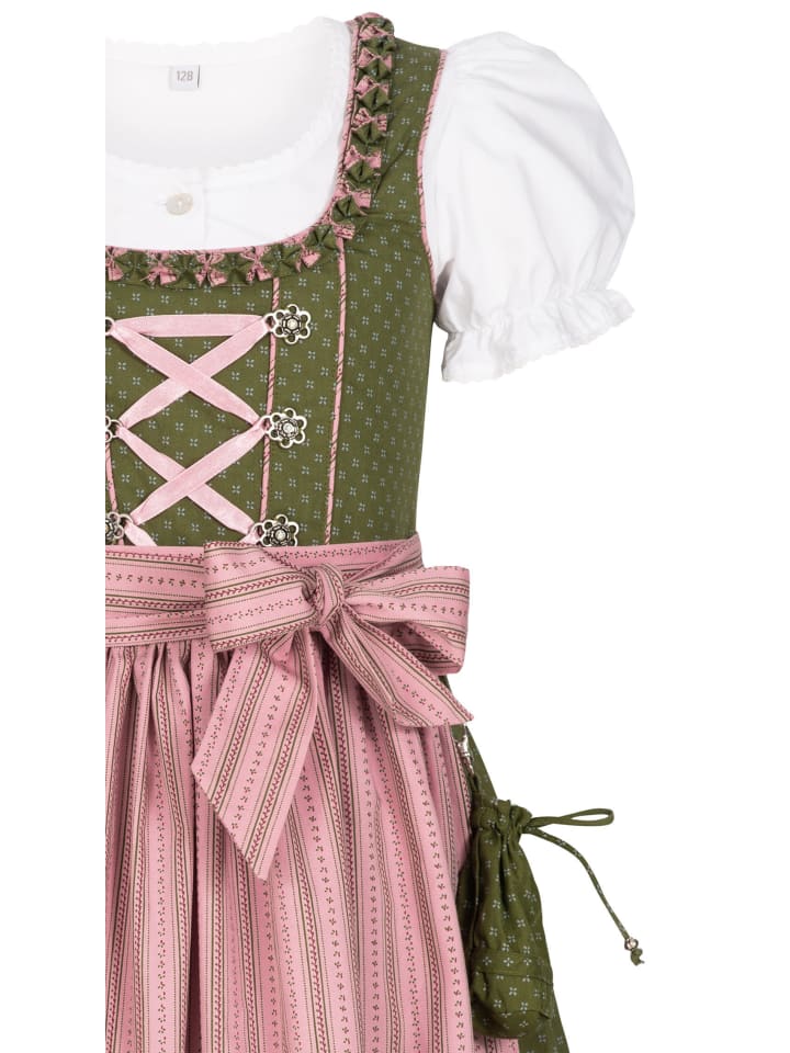 Nübler Kinderdirndl 3-teilig Nabilia in Grün günstig kaufen