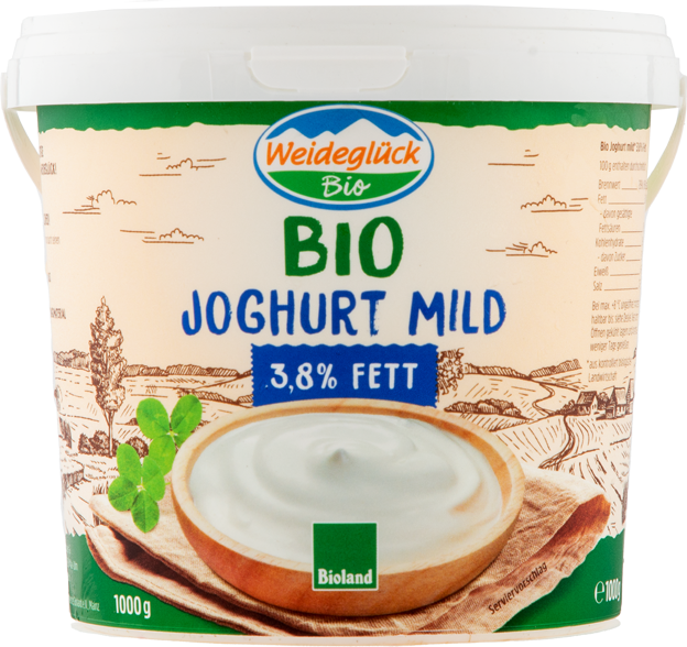 Weideglück Bio Joghurt mild 3,8 %