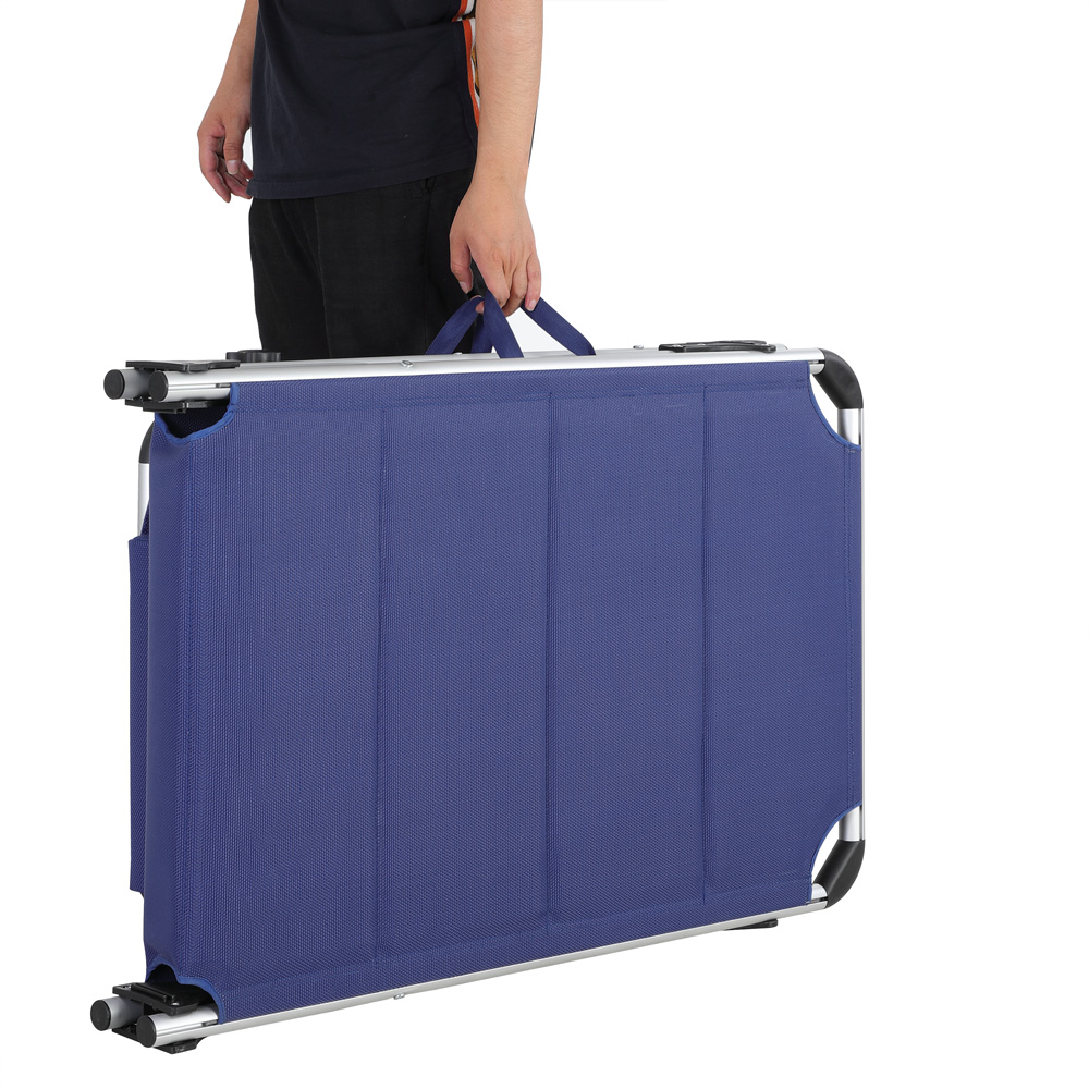Casaria Sonnenliege Bari Blau 210x60x81cm