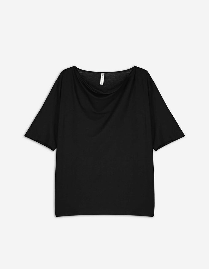 T-Shirt - Wasserfall-Ausschnitt