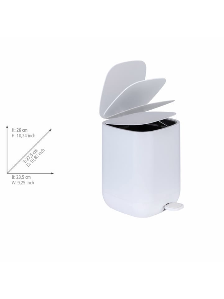 Wenko Treteimer Mod. Davos, Weiß 6,5 L, Treteimer Davos, Weiß 6,5 L in Weiß günstig kaufen onesize