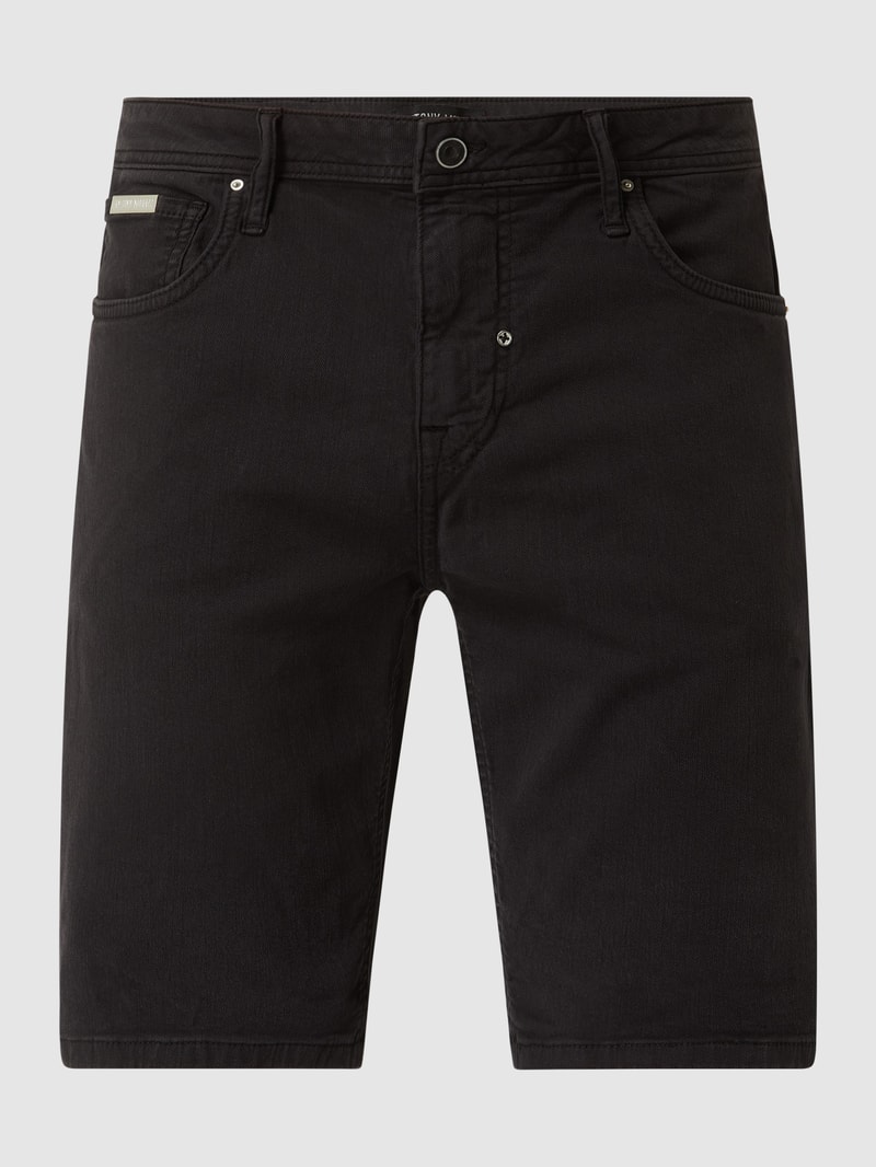 Skinny Fit Shorts mit Stretch-Anteil Modell 'Short Ozzy' in schwarz