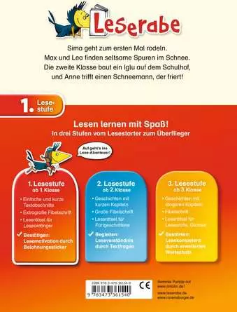 Leserabe - 1. Lesestufe: Iglu, Schnee und Rodelspaß. Wintergeschichten