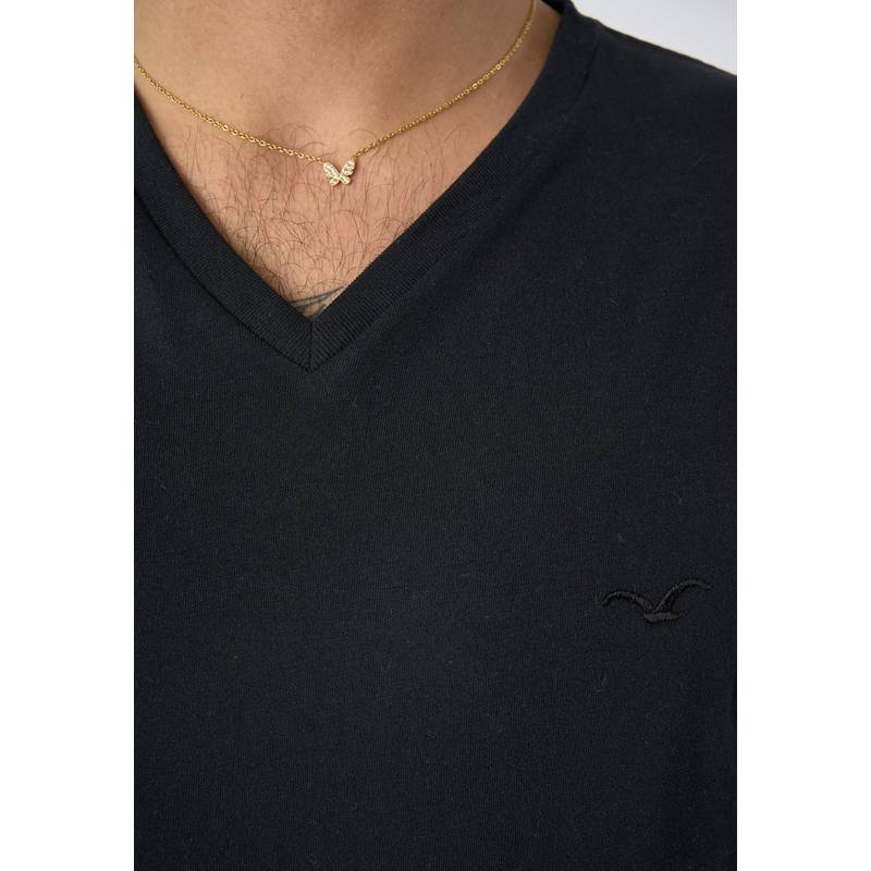 Cleptomanicx Ligull Regular V T-Shirt Herren