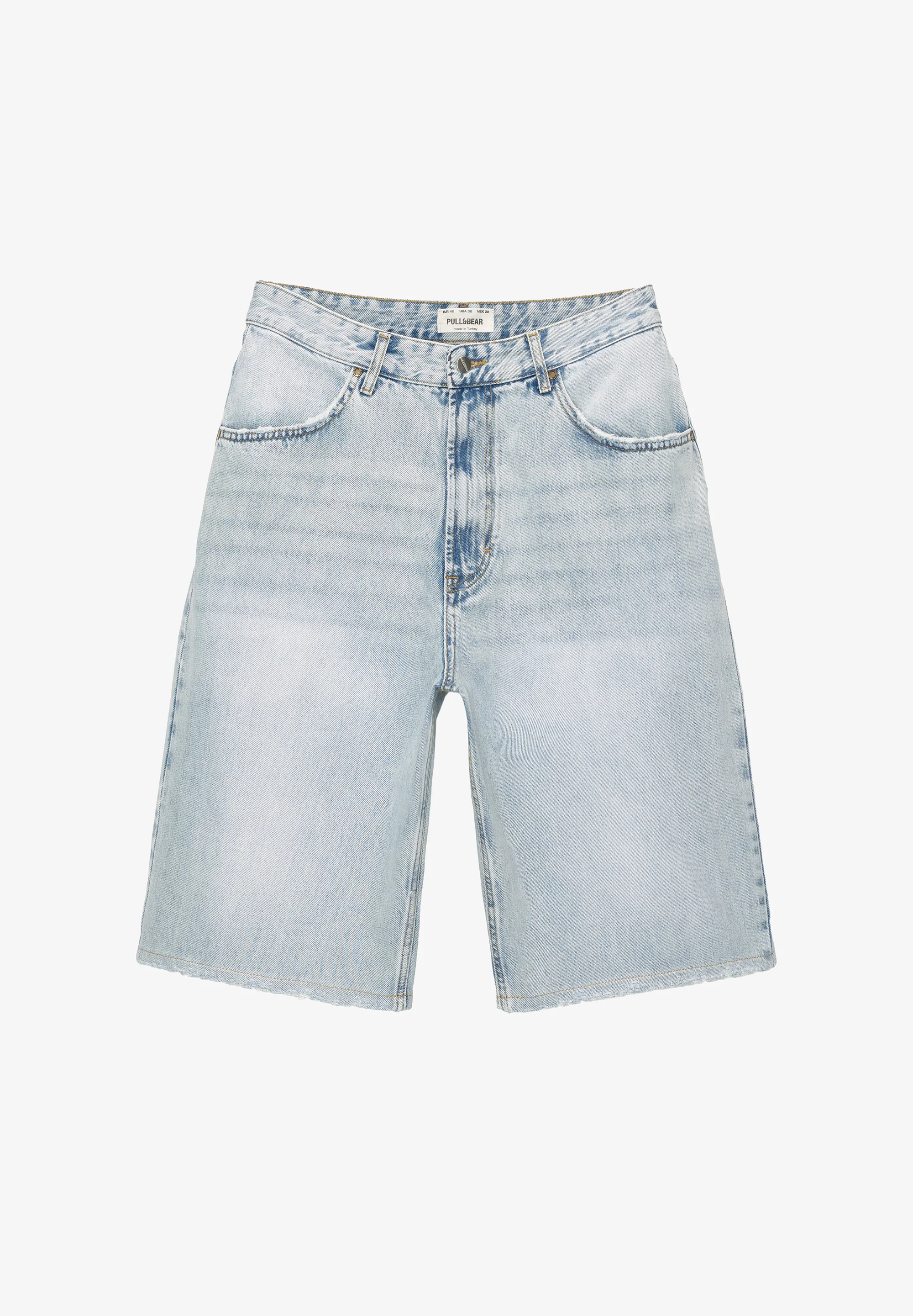 PULL&BEAR SKATER - Shorts vaqueros